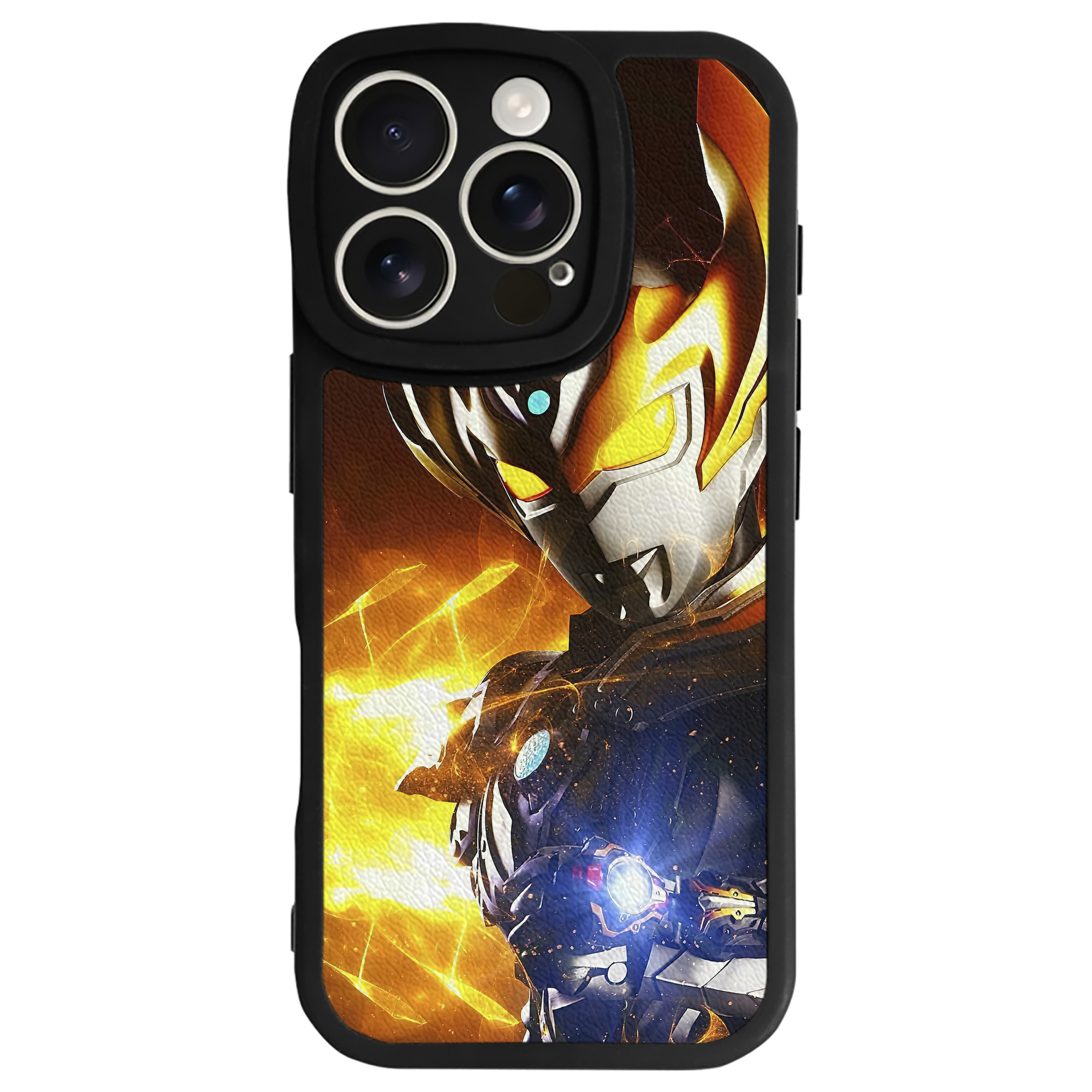 （画像用） ウルトラマン Ultraman 【iPhone 16シリーズ対応】シリコンスマホケース（レザー調） 材質：シリコン
